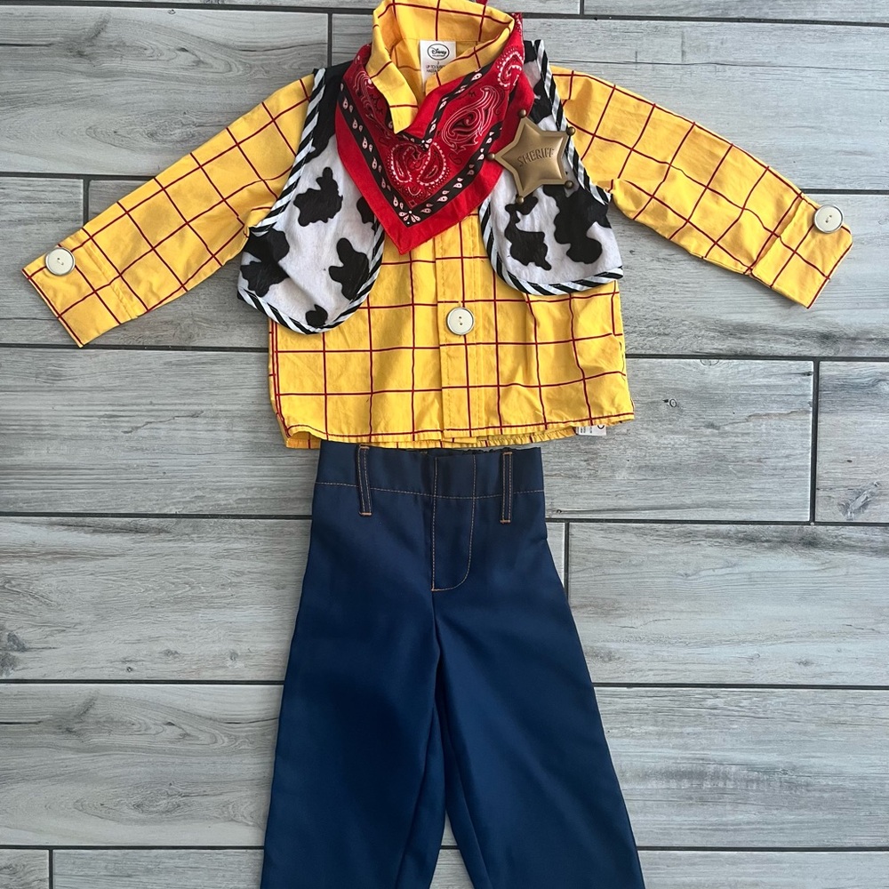 Toy Story Woody Halloween Costume for Kids - Yellow and Blue